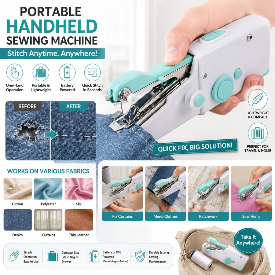 Portable Handheld Sewing Machine
