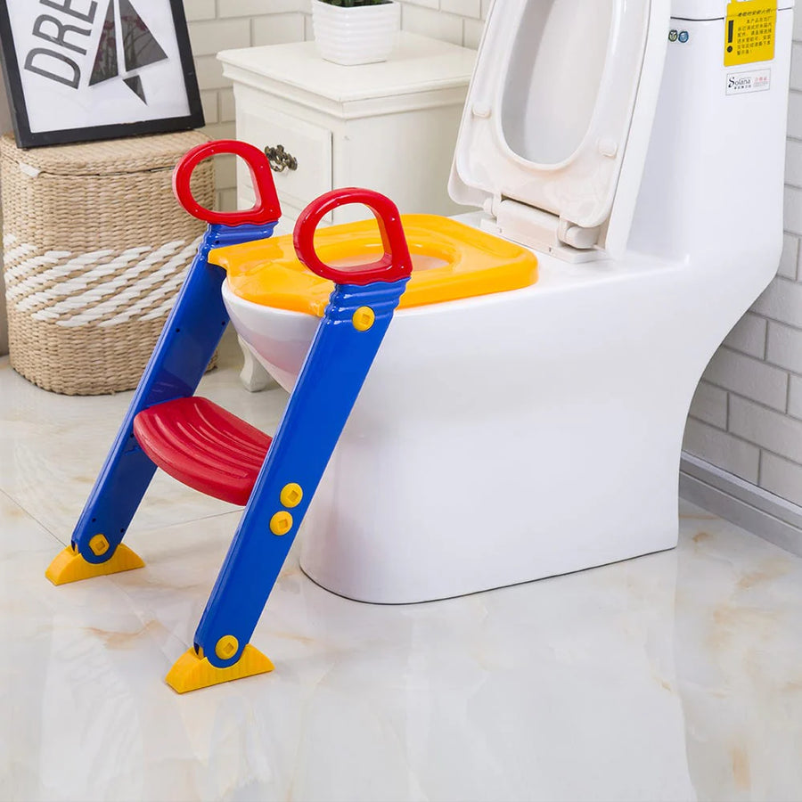 Children’s Toilet Training Ladder Seat with Steps & Handrails