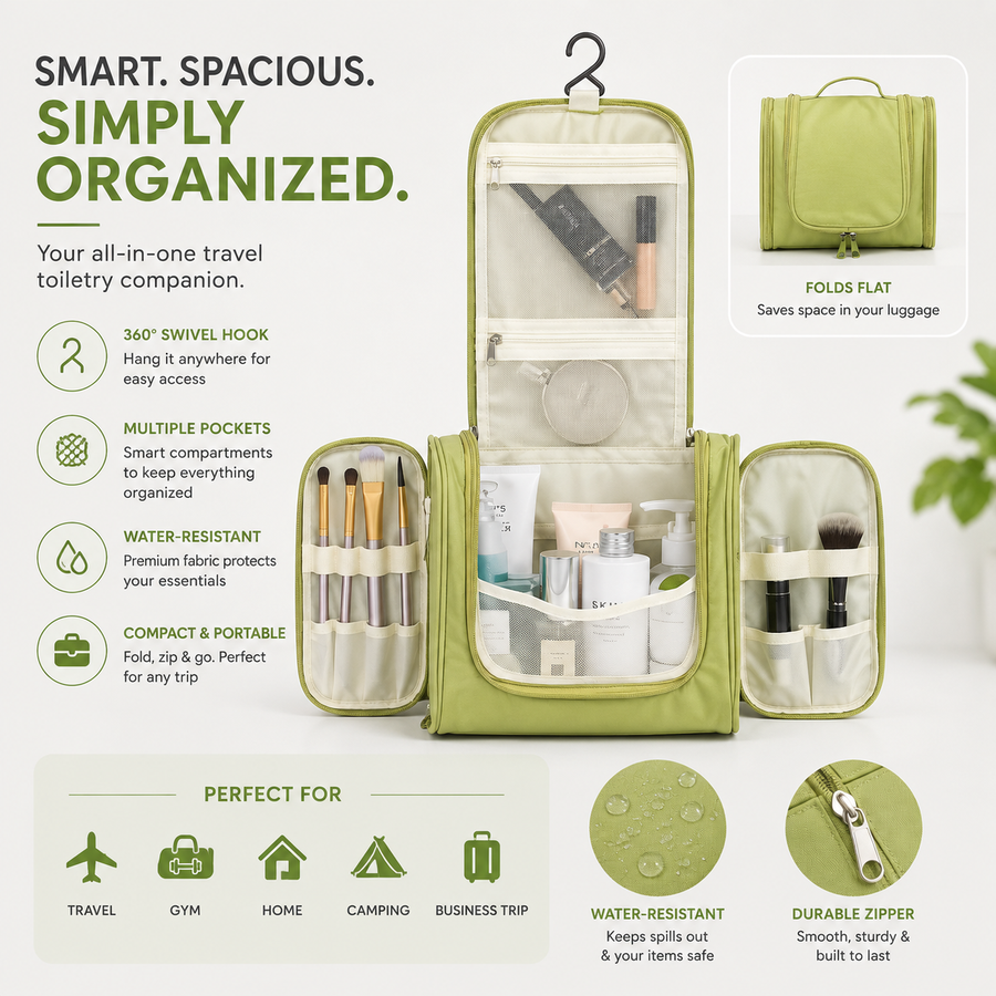 Travel Hanging Toiletry Bag