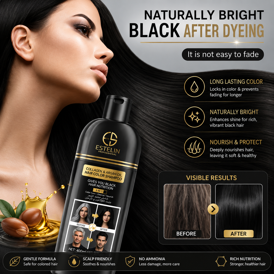 Hair Dye Shampoo with Argan Oil