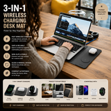 4 in 1 Laptop Sleeve with Wireless Charging