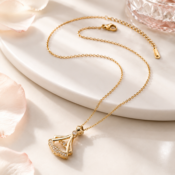 Rhinestone Crystal Pendant Necklace