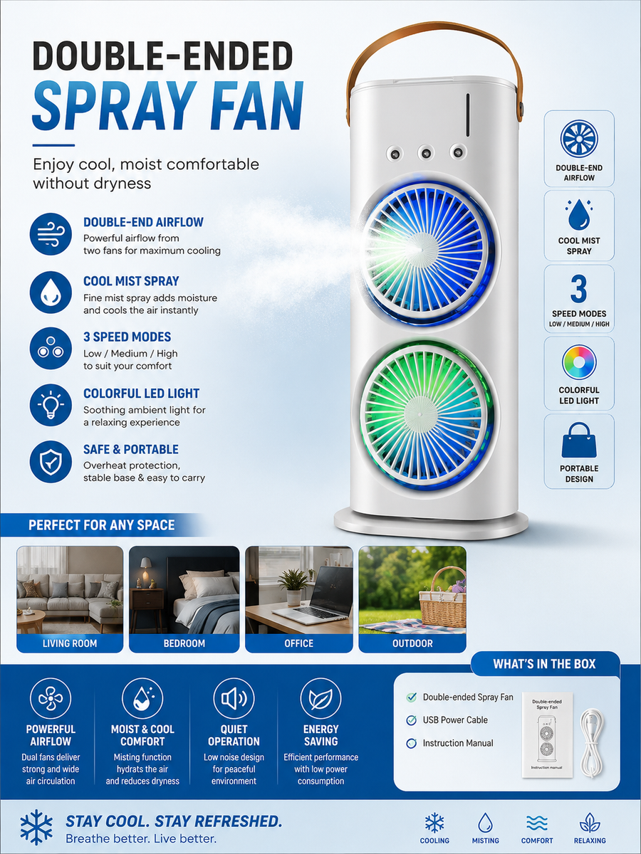 Double Ended Spray Fan