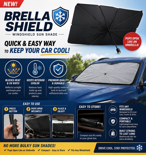 BrellaShield Car Sunshade