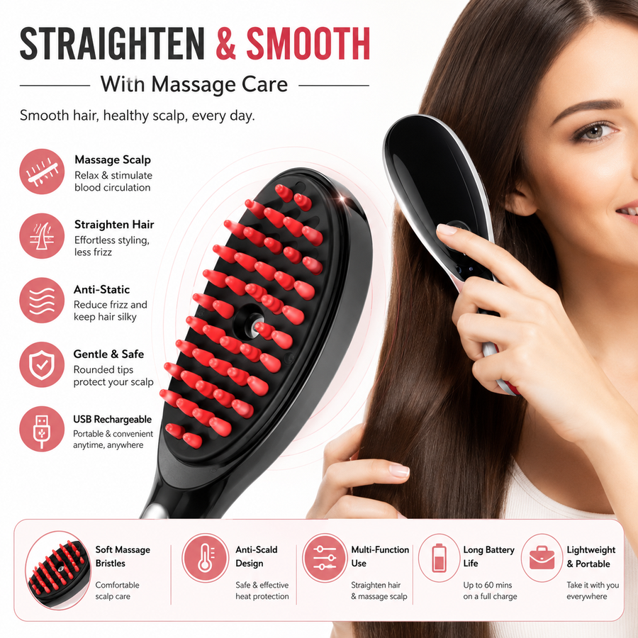 LED Hair Growth Massage Brush
